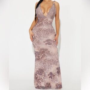 Fashion Nova Mesh Maxi Dress